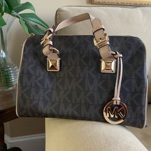 NWOT Michael Kors Grayson Brown Satchel Purse